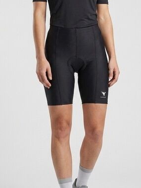 NWT women’s Insport black padded bike cycling sweatwicking shorts size large